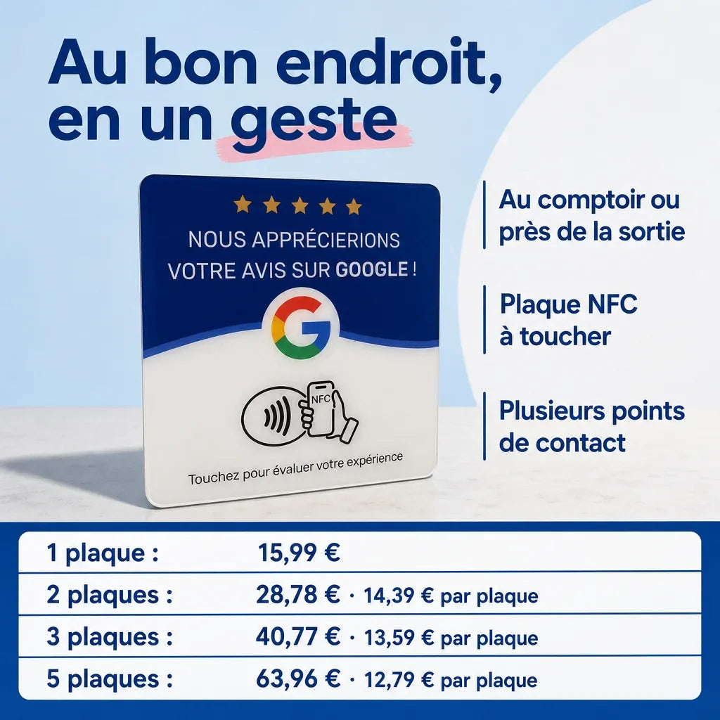 [Scale AI] usp_icons — Plaque NFC pour avis Google
